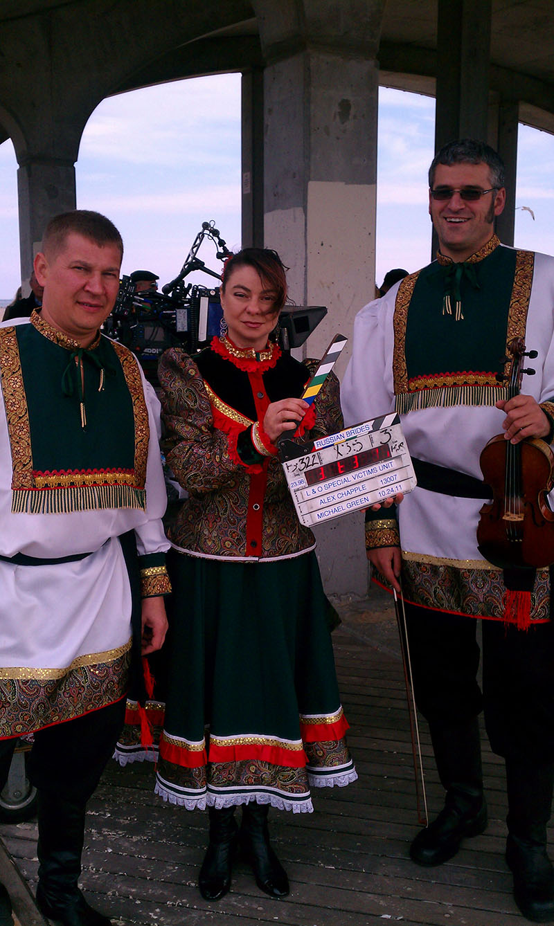 Ensemble Barynya Trio, Law & Order, Brooklyn, NY, New York, 10-24-2011, Mikhail Smirnov, Elina Karokhina, Alexandre Tseytlin, Special Victims Unit, Russian Brides, Season 13, Episode 7